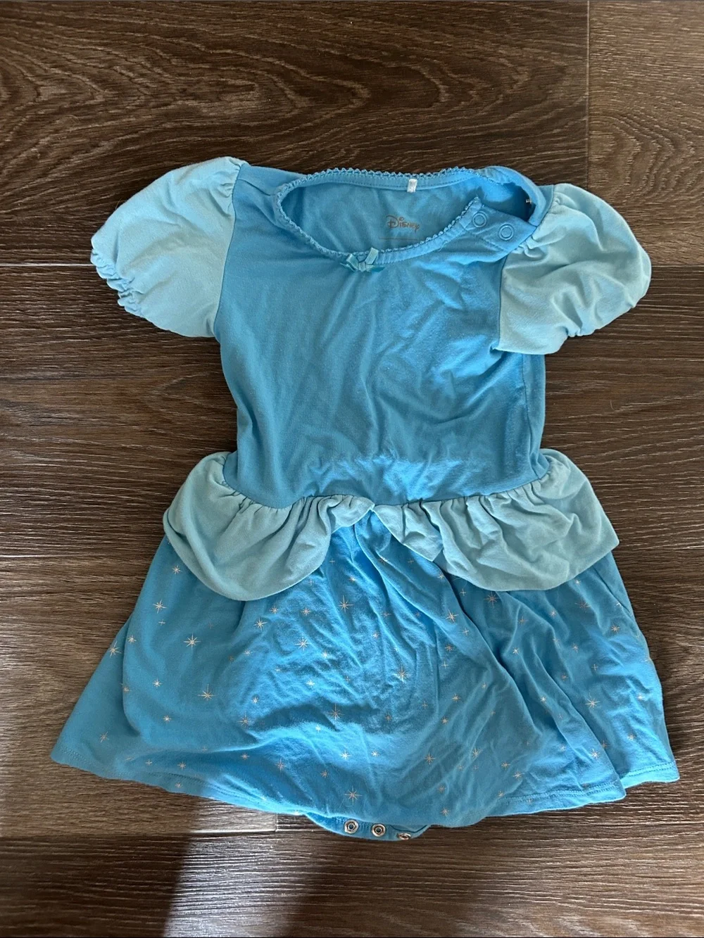 Posh Peanut Light Blue & Blue Cinderella Toddler Dress